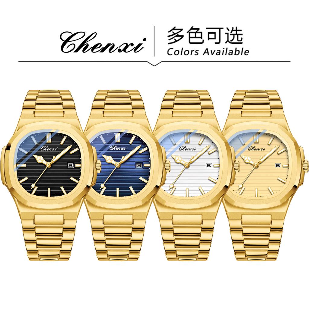 Chenxi Steel Belt Watch Couple Luminous Waterproof Simple Fashion Business Calendar Men'S And Women'S Quartz Watch