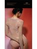 Seamless Shiny Silky High-Cut Bodysuit & Sexy Stockings Set - Large Size