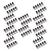 100PCS Double Wire Plug In Connectors with Locking Buckle Quick Clip Fasteners 2 Pin Multi Purpose Snap On Blocks for