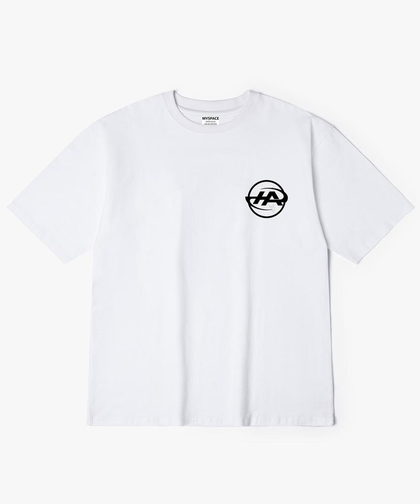 Hilukaakaibeu Enkan Symbol Back Print Short-Sleeve T-Shirt