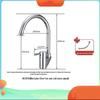 TLXT Stainless Steel Single Cold Kitchen Faucet