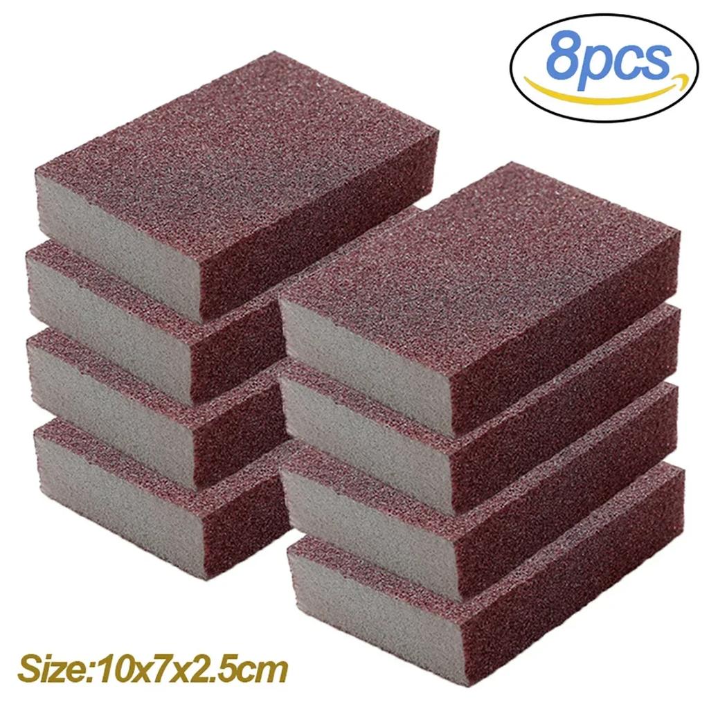 1/16Pcs Magic Sponge Eraser Carborundum Removing Rust Cleaning Brush Descaling Clean Rub for Cooktop Pot Kitchen Sponge