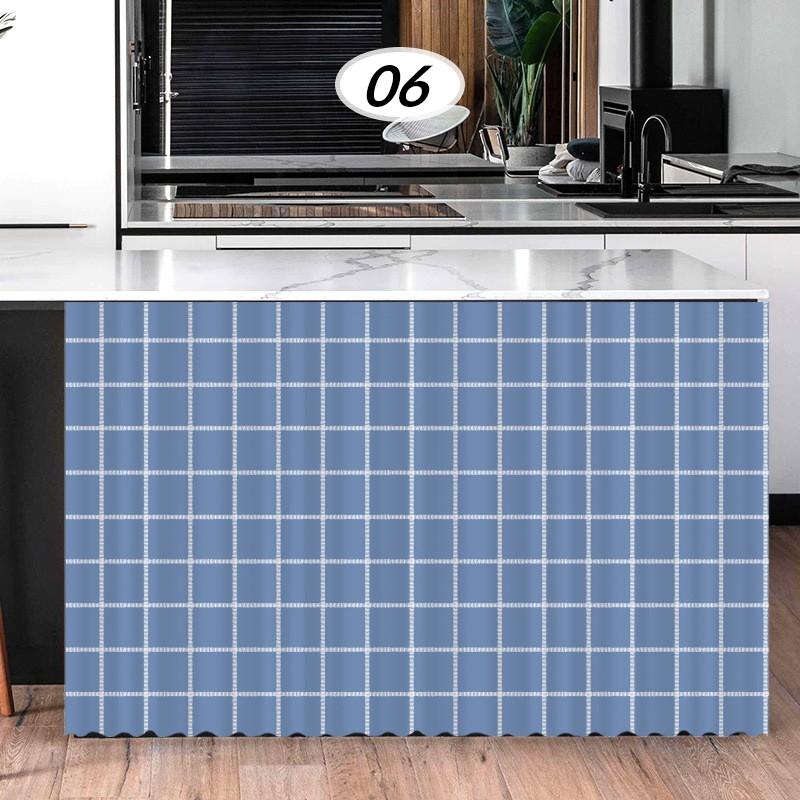 100x140cm Self-Adhesive Dustproof Curtain Kitchen Cabinet Open Shelves Cupboard Cover Cloth Decorative Short Curtains