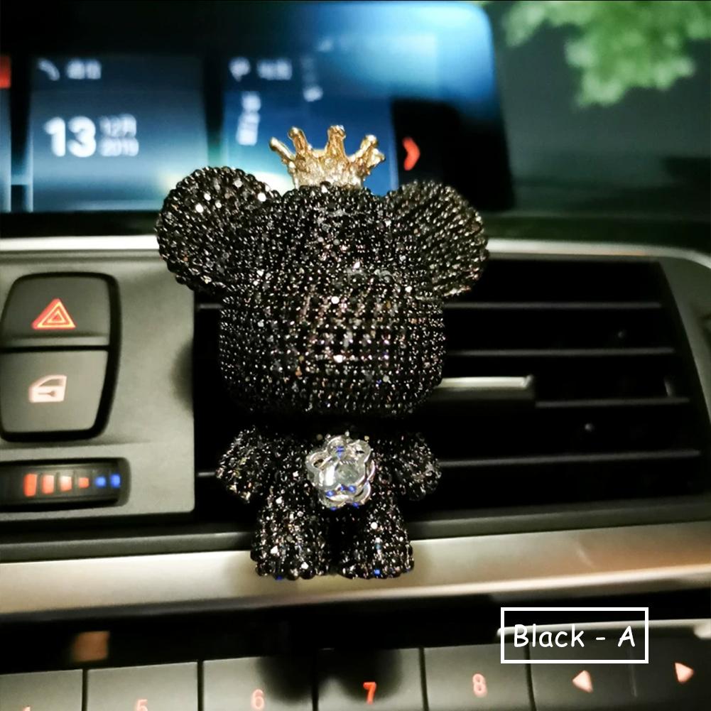 მაღალი ხარისხის Creative Personality Cute Bear Car Air Outlet Aromatherapy მდგრადი მსუბუქი არომატის მანქანის ინტერიერის კონდიცირება