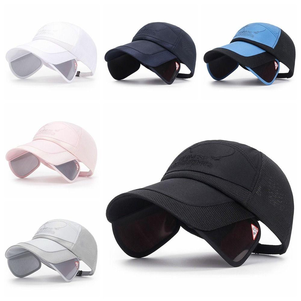 Breathable Fishing Hat Wide Brim Sun Protection Caps Sun Hat Sunscreen Baseball Hat  Hiking