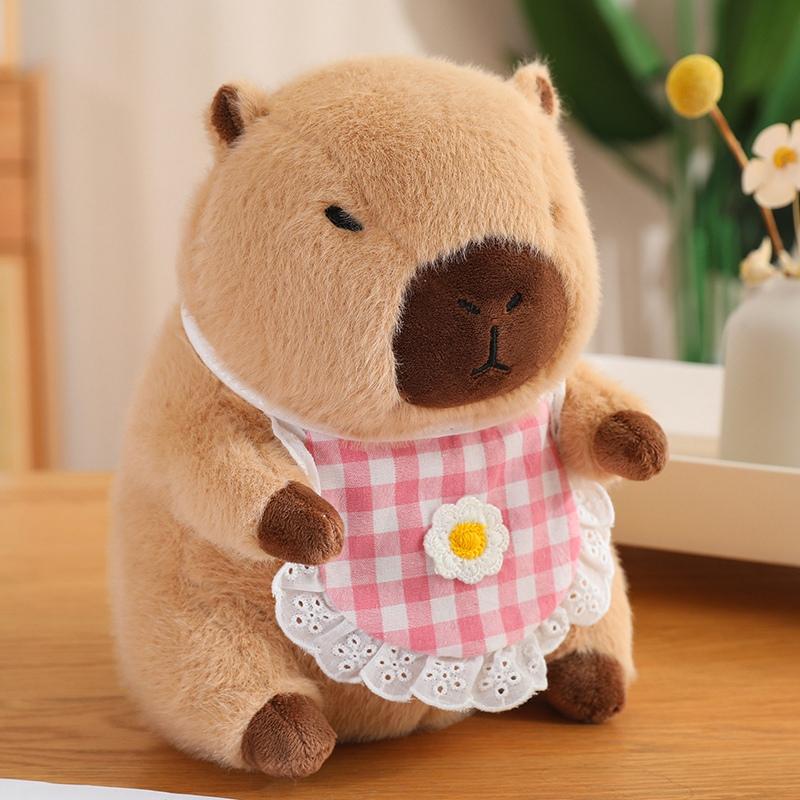 Cosplay Bee Capybara Hamburger Cloth Capibara PLushie Stuffed Vegetable Pumpkin Carrot Peppers Eggplant Hoodie Hat Toys for Kid