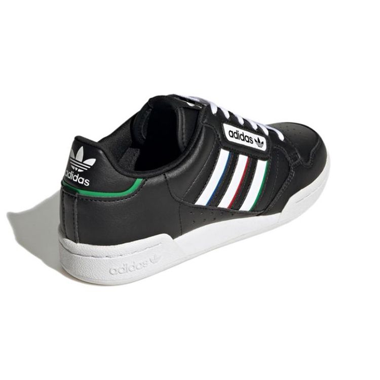Adidas Dětské tenisky Continental 80 Stripes J Černá Bílá Živě červená Dětské tenisky Core-Black Cloud-White GW6643