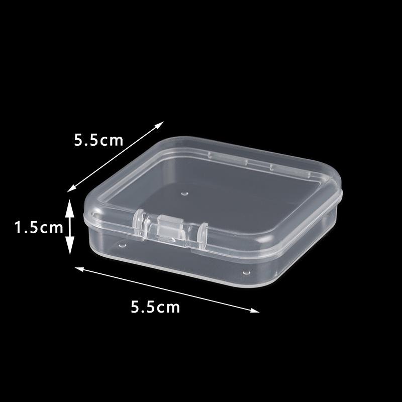 Rectangular Translucent PP Plastic Storage Box with Lid for Jewelry and Small Parts