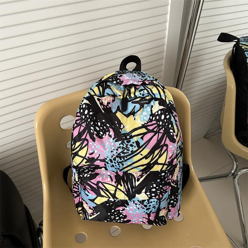 

New schoolbag female style, college student backpack primary school junior high school leisure college style backpack female