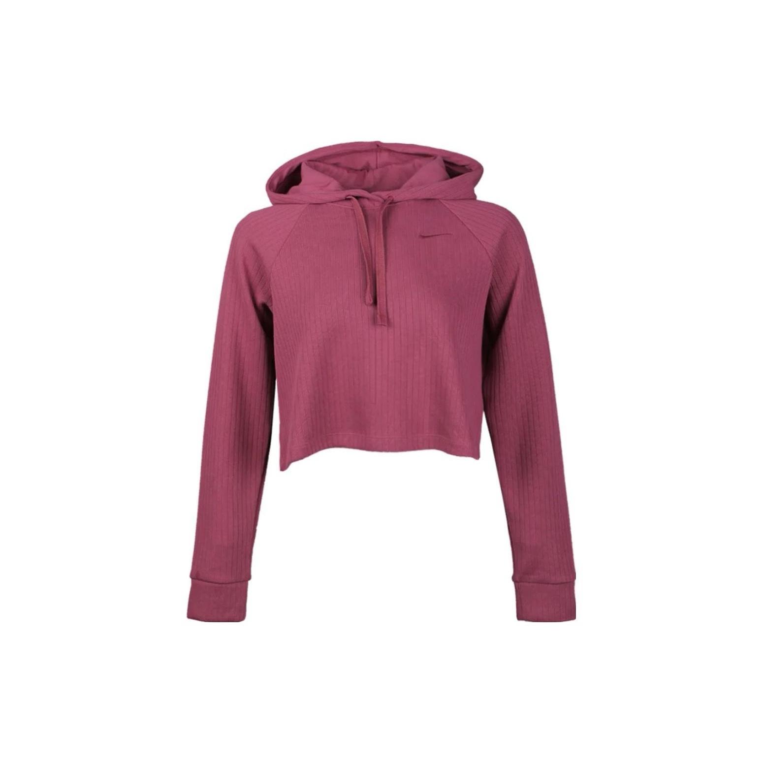 (WMNS) Nike Sportswear Ribbed Hoodie Purple Red Women s CJ2664-528 XL