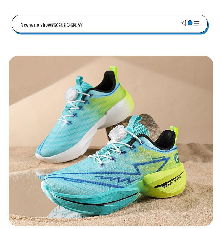 Red Hare 8 PRO: Ultra-light Soft Sole Running Shoes with Shock Absorption, Carbon Plate Rebound, and Rotating Buckle for Kids.