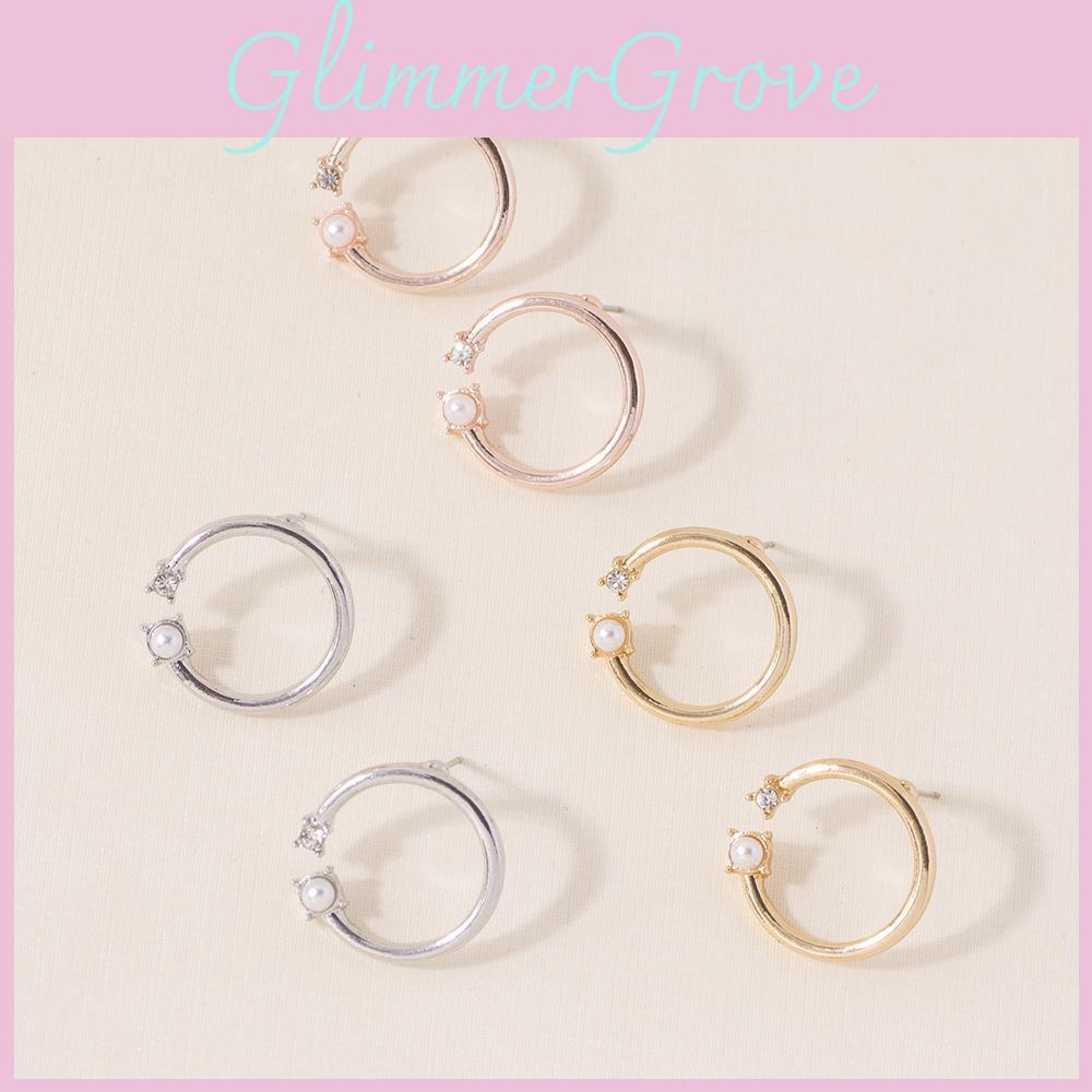 Pearl Stylish Round And Stud Earrings For Women Perfect For Weddings Birthdays Anniversaries And