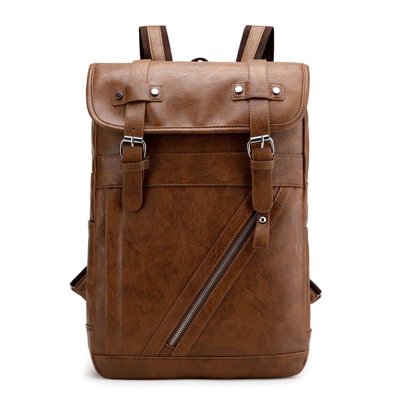Men's Backpack Leisure Travel Large Capacity Men's Bag Korean Style Urban Street Outdoor Activities Bag Cover Backpack