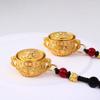 Copper Chinese Style Lucky Pendant Brass Coins Car Key Ring Zodiac Cornucopia Key Chain  Unisex