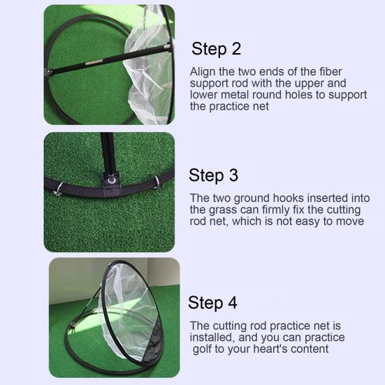 Golf-Chipping-Übungsnetz, Präzisions- und Schwungtrainer, Chipping-Pitching-Käfigmatte, tragbares Golf-Übungsnetz für drinnen und draußen, Golf-Zieltraining