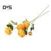 Easy Care Fake Flower Green Leaves Attractive Wedding Bouquet Artificial Peony Flower