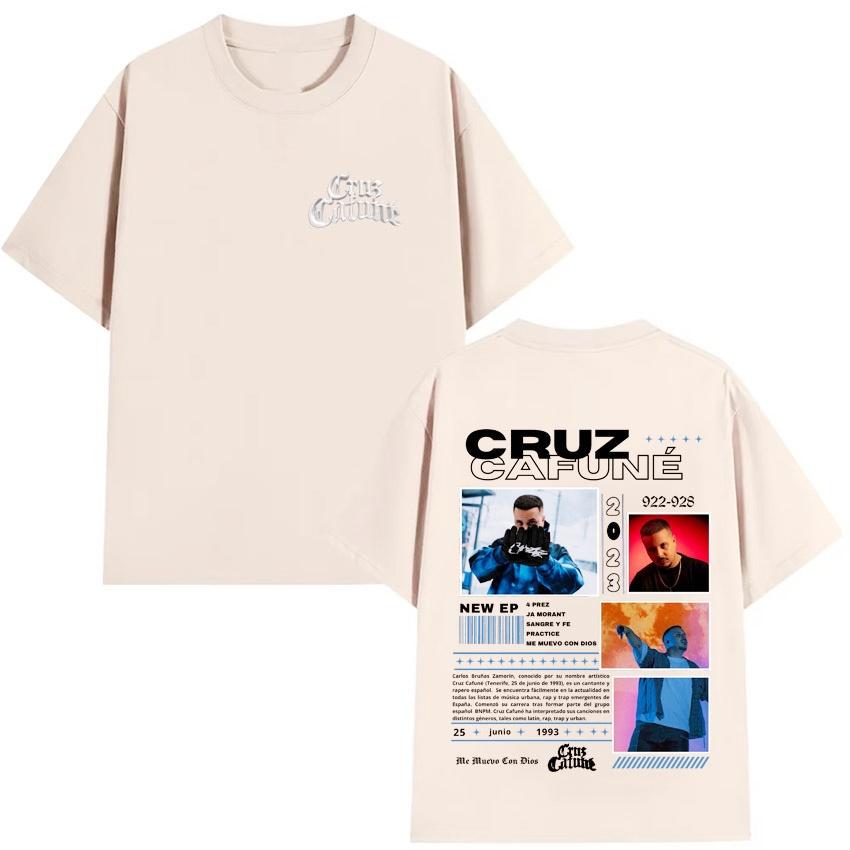 Fashion Summer Mens Womens Tshirt Hip Hop Cruzzi Short Sleeve Cruz Cafun É 2026 World Tour Street Wear Y2K Tshirt