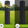 Multiuse Solar Shower Cover Providing Full Coverage for Outdoor Enclosures with Quick Setting and Removal Weather Proof