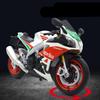 1/12 Aprilia RSV4 Alloy Racing Motorcycle Model Diecast Metal Street Cross-country Motorcycle Model Simulation Children Toy Gift