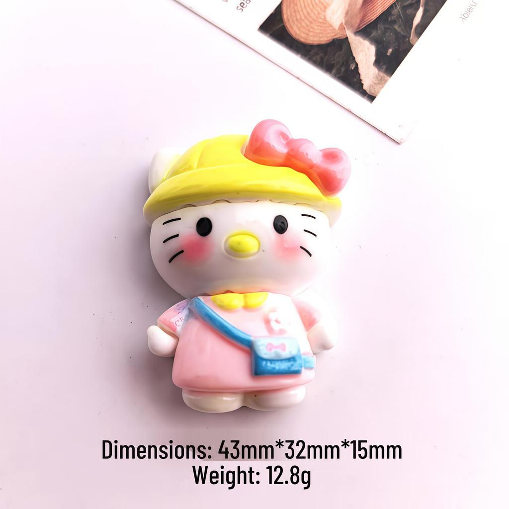 KT Little Cat Resin Accessories: Cream Glue Hair Clips, Shoe Buckles, Keychains, Phone Cases, Pendants, DIY Ornaments, and Cosplay Items.