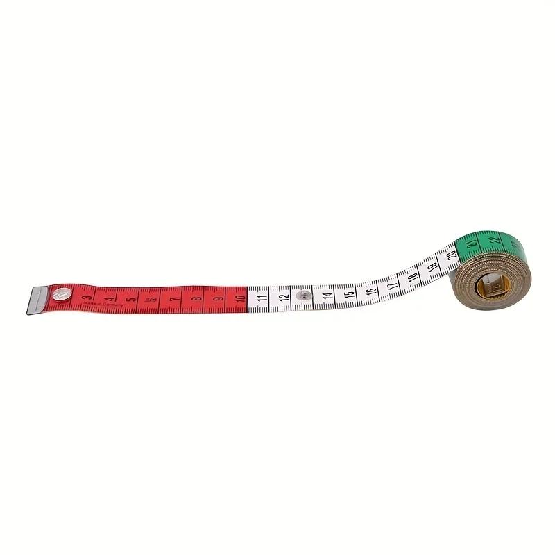 1Pc Quality Soft Tape with Snap Fasteners Soft Multicolor Measuring Tape Dual Sided Tape Measure Needlework Sewing Tool