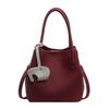 Textured Small Bag Women's Autumn New Popular Versatile Messenger Bag Fashionable Women's Portable Bucket Bag