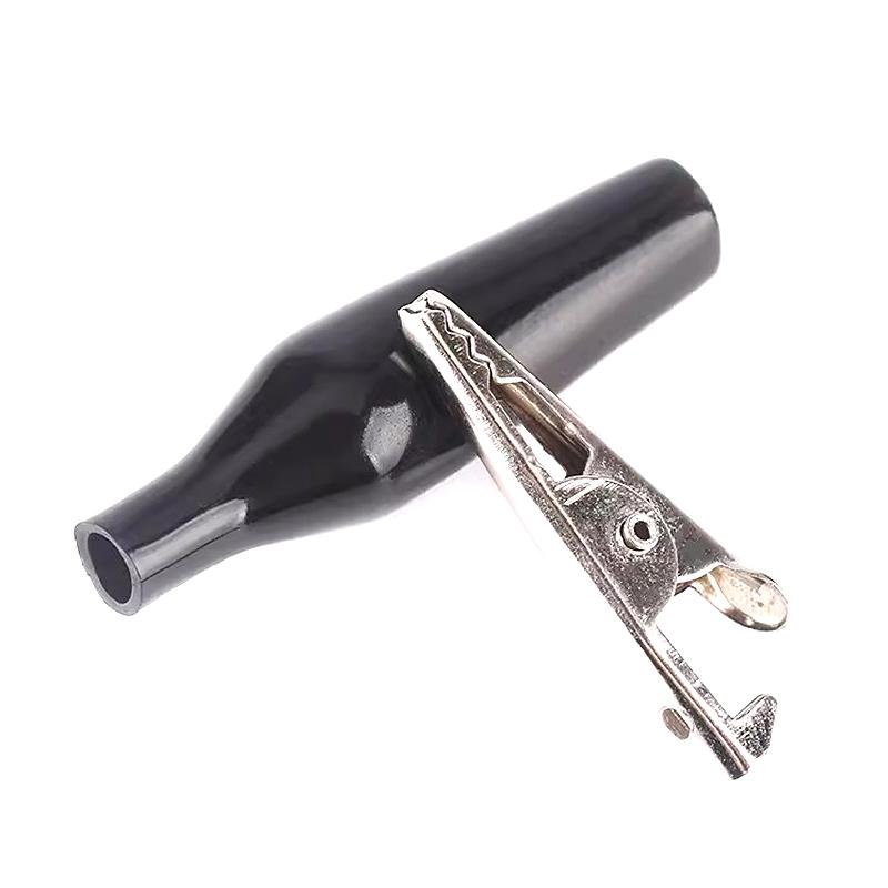 20pcs 28MM Metal Alligator Clip G98 Crocodile Electrical Clamp Testing Probe Meter Black Red with Plastic Boot Car Auto Battery
