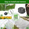 Yousheng Plant Cover Freeze Protection Kit Thickened Frost Cloth Blanket Reusable Garden Bed Covers for Winter Greenhouse Tunnel Snow Pest Protection