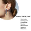 Fashion Tassel Long Section Earrings for Women Flower Earrings Handmade Enamel Epoxy Ladies Jewelry Elegant Ladies Jewelry