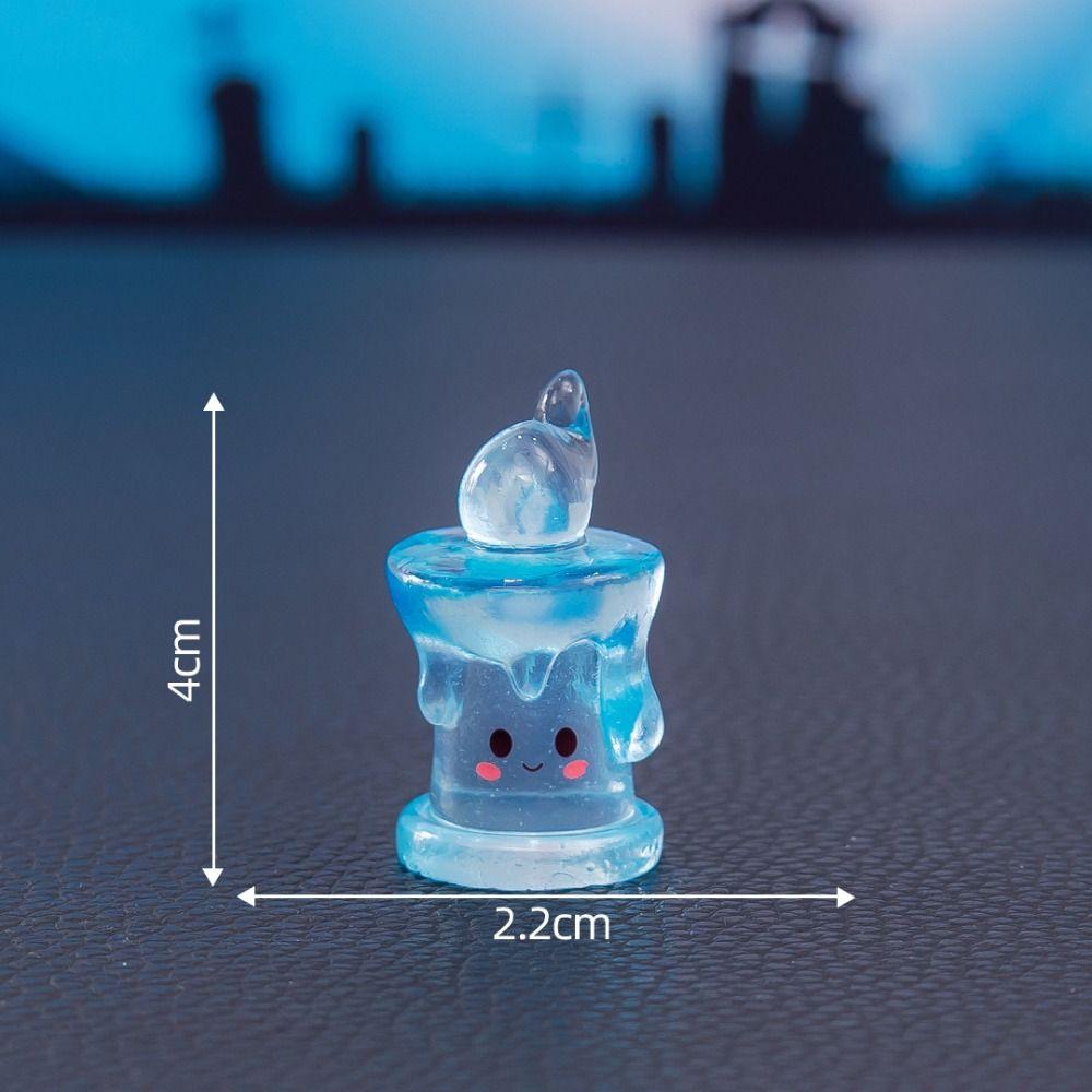 Creative Colored Halloween Candle Figurine Mini Resin Mini Candle Ornament DIY Decorations Funny Candle Statue Ghost Festival