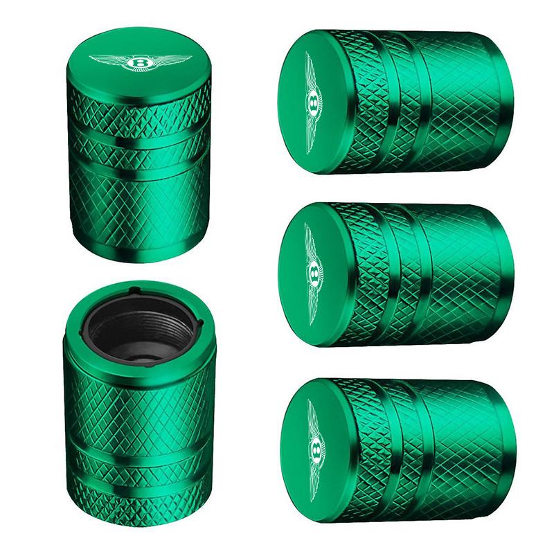 5Pcs Metal Car Wheel Tire Valve Cap Dustproof Protection Cover For Bentley Continental GT MULLINER Bentayga Flying Hurtling Spur