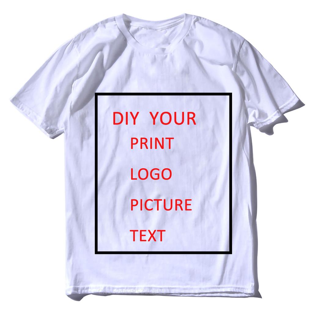 DIY CUSTOM YOUR PRINT LOGO PICTURE TEXT TSHIRTS WOMEN MEN UNISXE TSHIRT 100 COTTON OWN DESIGNS TOPS TSHIRT Gift