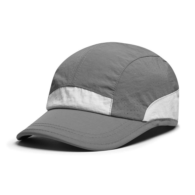 Summer Solid Quick Dry Baseball Cap For Men Breathable Lightweight Outdoor Sports Camping Hiking Cap Color Block Thin Fabric