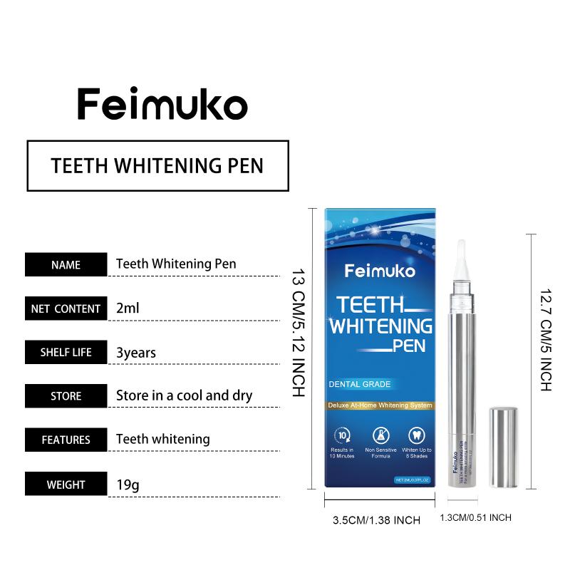 Teeth Whitening Serum Pen Brighting Teeth Effectively Removes Dental Plaque Freshens Breath Non Sensitive Portable Oral Care 2Ml