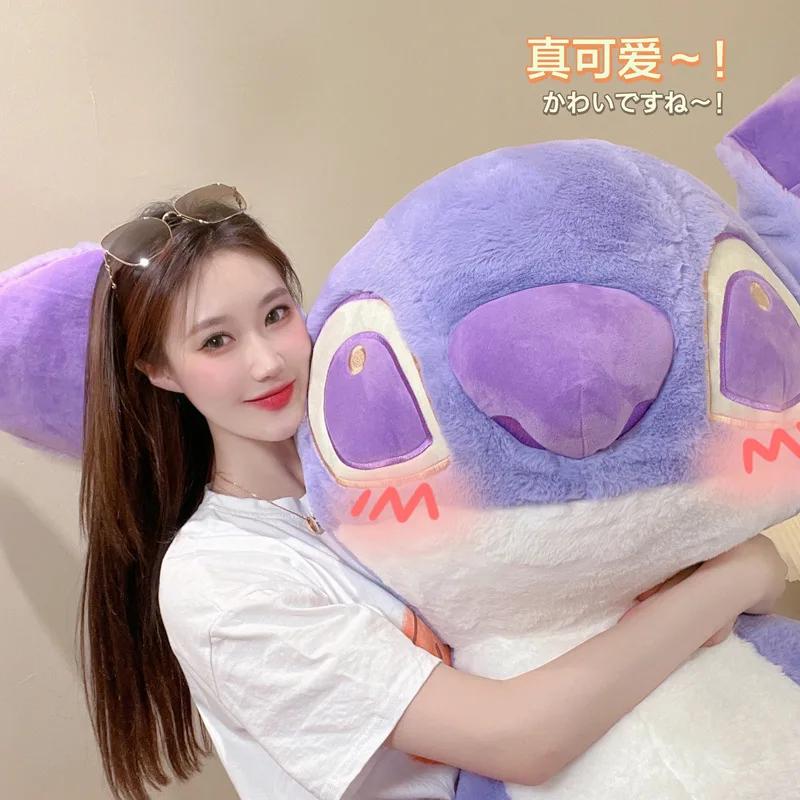 Purple Stitch Stuffed Plush Toy Cartoon Cute Interstellar Baby Plush Doll Sleeping Pillow Giving Girlfriend Birthday Gift
