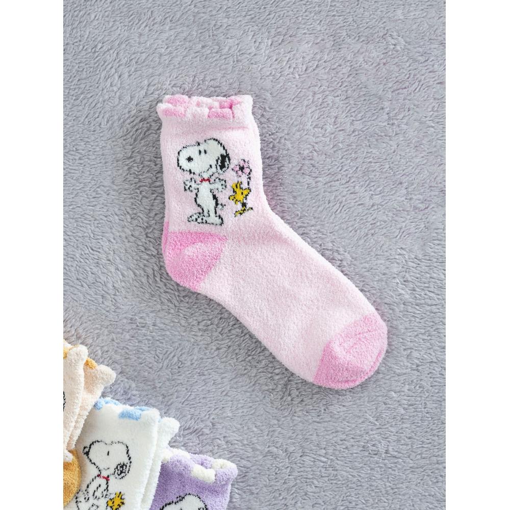 

Popcorn Kiki Peanuts Ankle Point Sleep Socks White (plain) Other (Peanuts)