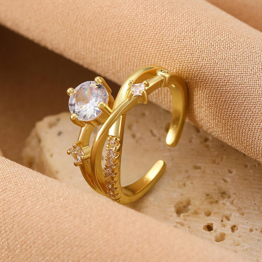 High-End Cross-Border Fashion Bow Ring for Women - European & American Style Open Index Finger Accessory