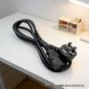 3-Pin Clover Leaf Power Cord for Desktops, Monitors, Rice Cookers, Printers