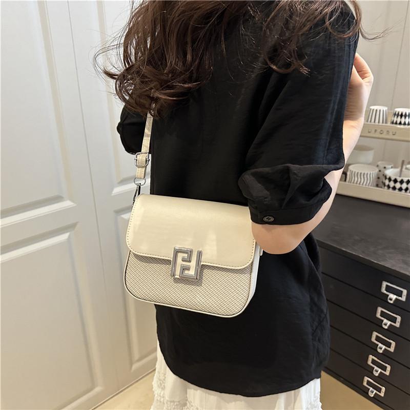 Premium trendy portable small square bag 2025 spring new simple fashion casual shoulder temperament messenger bag