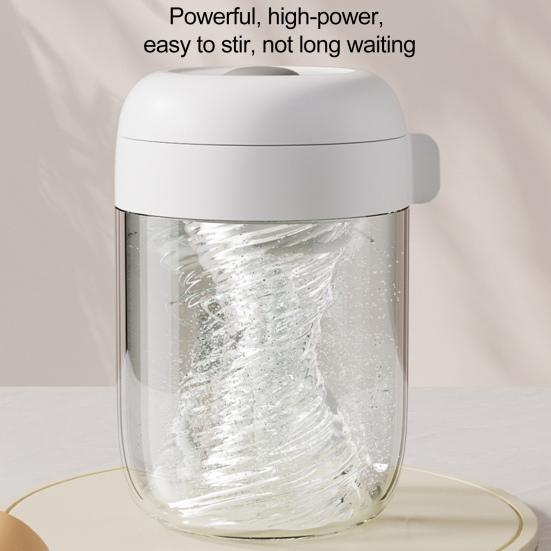 Electric Egg Stirring Cup Large Capacity Portable Cordless Automatic Mixing Cup Multi-purpose High Speed Coffee Milk Protein Powder Stirring Cup