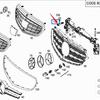 Grille Bracket for Mercedes-Benz W212 E200 E300 (2128855414, 2128855514)