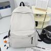 Large Capacity Backpack Casual Look Teenage Nylon Book Bag Portable Students  Schoolbag  School Use