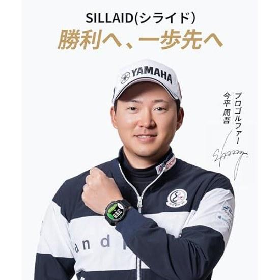 SILLAID GW20 Golf Distance Meter Watch Recommended Shugo Imahira 47.5mm Organic EL (AMOLED) Display Touch Panel Easy Operation Navigation GPS
