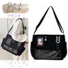 Ita Bag Shoulder Small Crossbody for Light Blue [Harujio] Bag, Size, Bag, Cute, Pocket, Plushies, Black, White, (Black)