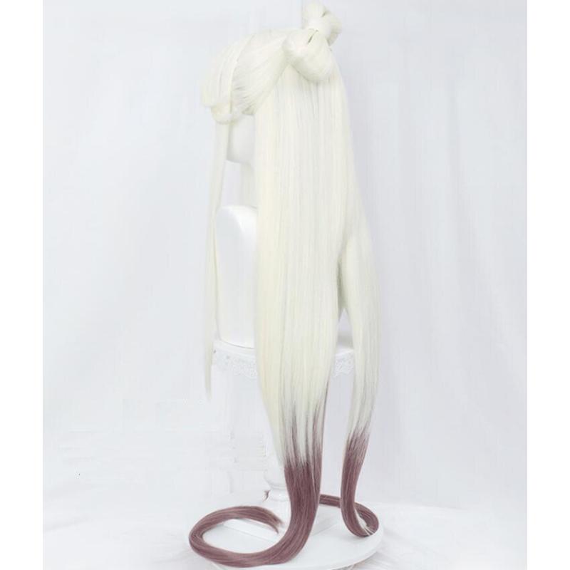Anime Game 120cm Genshin Impact Cosplay Ningguang Wig Genshin Impact Ning Guang Long Synthetic Hair Women Wigs