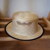 Japanese French Retro Short Brim Sisal F Hemp Flat Top Top Hat Women'S Summer Vacation Woven Straw Hat Sun Protection Visor