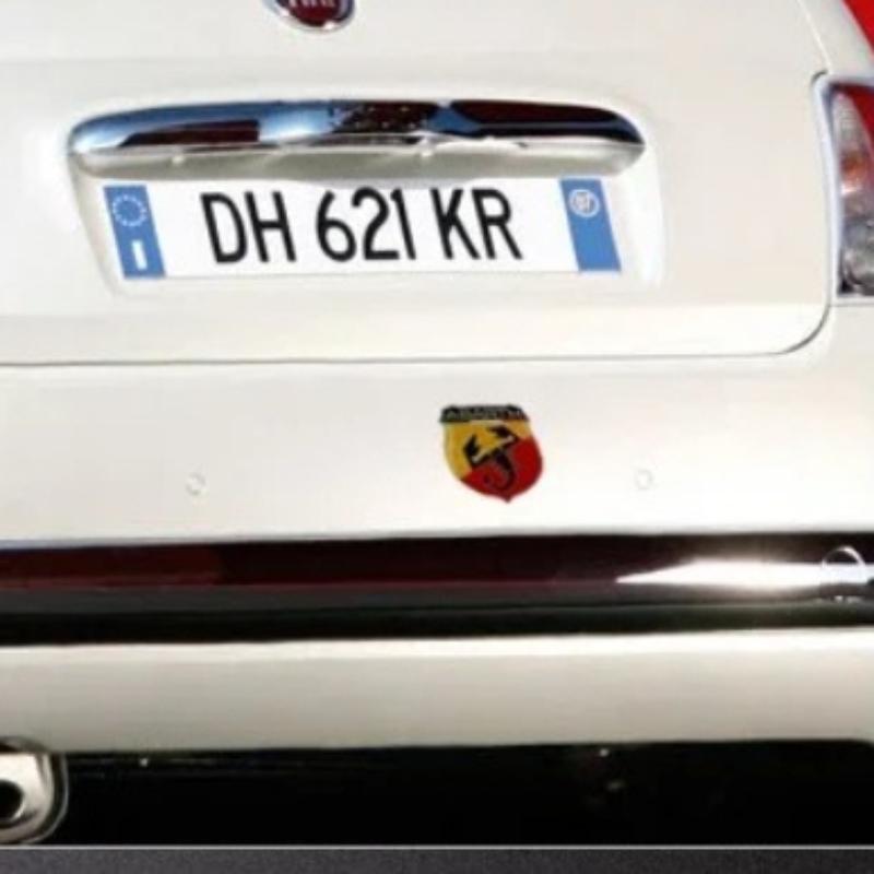 1Pc Car Metal Emblem Sticker Auto Trunk Decorate Decal Accessories For Abarth 500 Pulse Panda Tipo Strada 600 500L Mobi Doblo