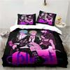 3D Print Cartoons Black Stone NANA Manga Bedding Set Printed With Pillowcase Duvet Cover Soft Queen King Size Bedclothes Home