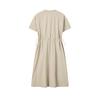 FILA Original Fashion Simple Retro Casual Versatile Comfortable Loose Lightweight Outdoor Woven Short Sleeve Dress Women dresses F51W629310FDK
