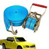 Truck Tie Down Straps 15m Wear-Resistant Ratchet Strap Thickened Truck Straps Cargo Straps Self-Locking Rope Tightener For